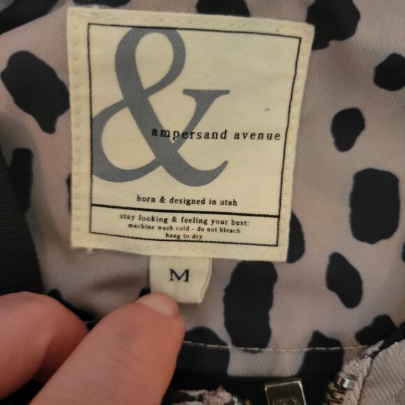 AMPERDAND AVENUE CHEETAH ESSENTIAL BOMBER JACKET WOMENS MED - GUC - Picture 3 of 6